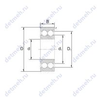 Чертеж подшипника S5203