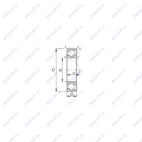 Подшипник SM7005CP5 чертеж