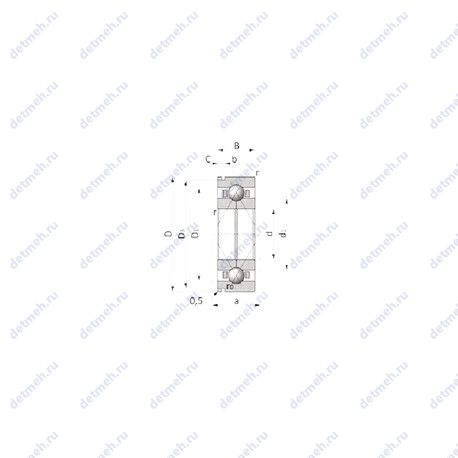 Подшипник TJ12907 чертеж