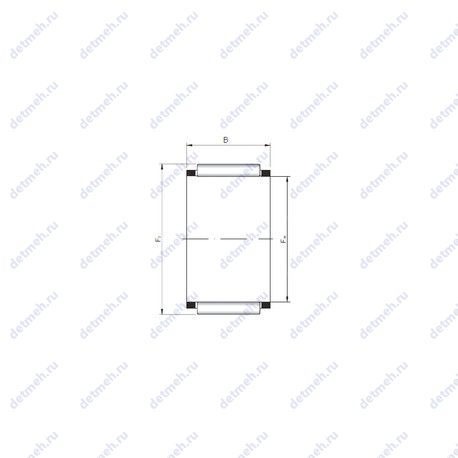 Подшипник KBK 10x14x13 чертеж