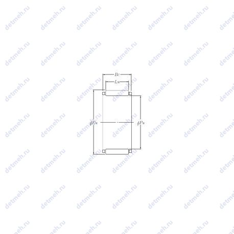 Подшипник KBK12x16x14.8X чертеж