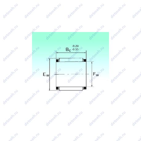 Подшипник KBK 12x16x15.5 чертеж