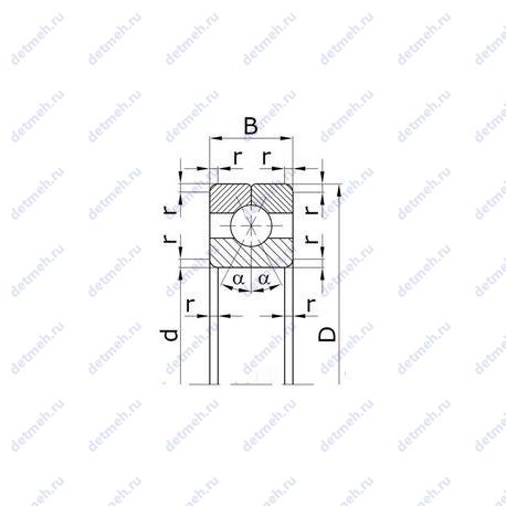 Подшипник 116209 Д чертеж