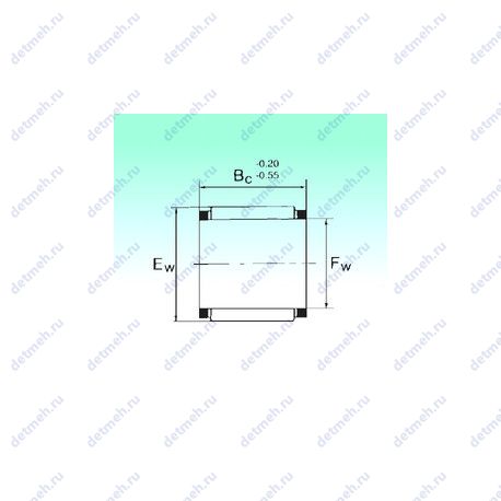 Подшипник KBK 15x19x19 чертеж