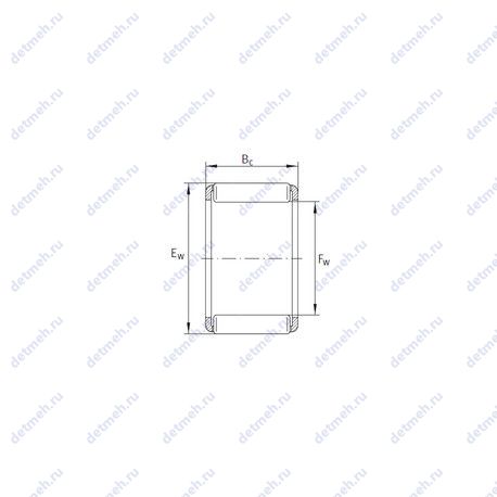 Подшипник KZK 14.4x20.4x10 чертеж